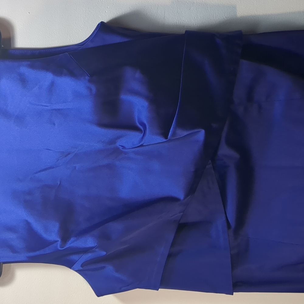 Talbots Royal Blue Sleeveless Dress, Size 14 - Picture 4 of 8